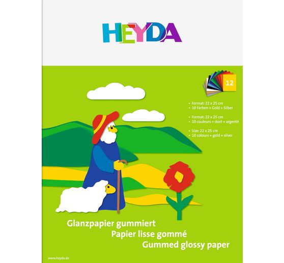 Glossy paper booklet "Assorted colors"