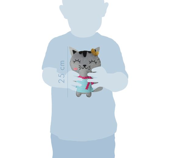 Kit di cucito "Tina la gatta" di Little Couz'In