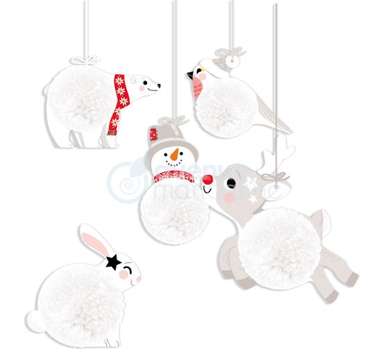 Creative box "Pompom Christmas pendant"