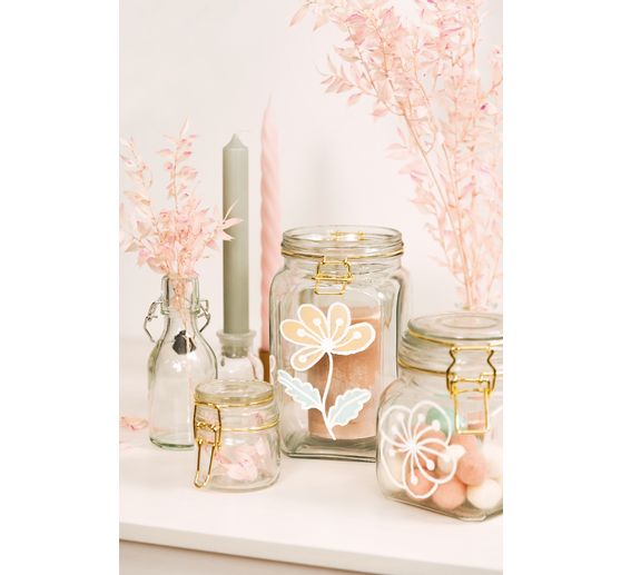 Window decoration templates "Bloom & Grow"