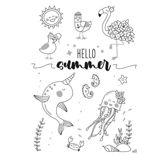 Window decoration templates "Bloom & Grow"