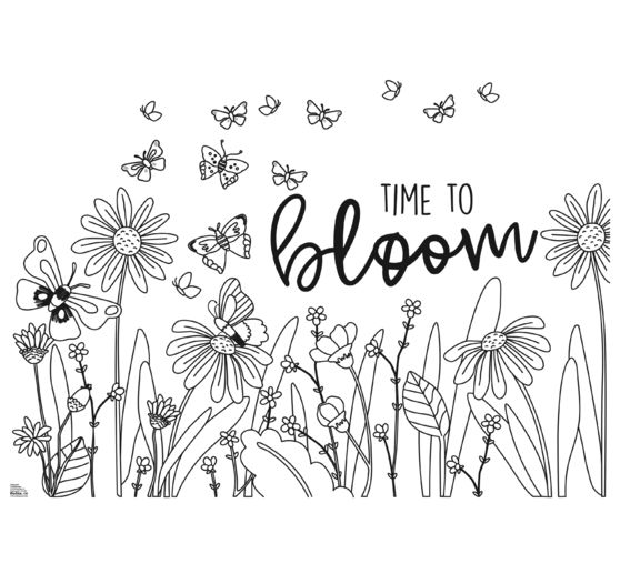 Window decoration templates "Bloom & Grow"