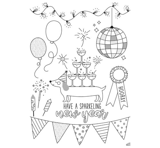 Window decoration templates "Cosy Winter"