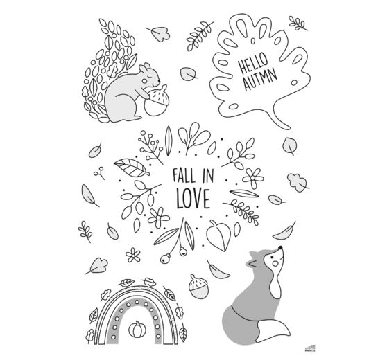 Window decoration templates "Cosy Winter"