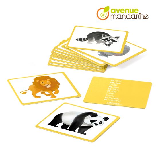 Gioco educativo di carte illustrate "Animali selvatici