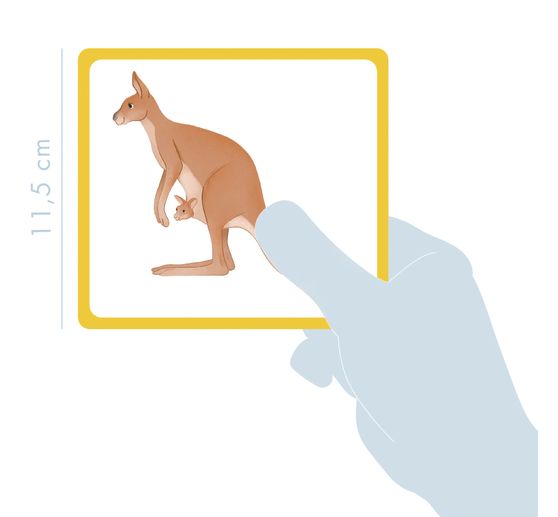 Gioco educativo di carte illustrate "Animali selvatici