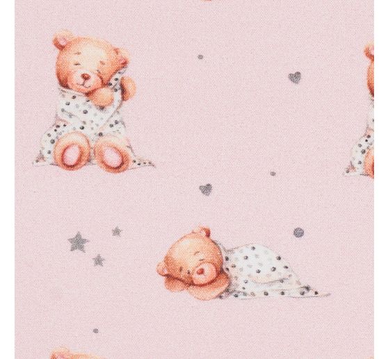 Cotton fabric "Sleep bear"