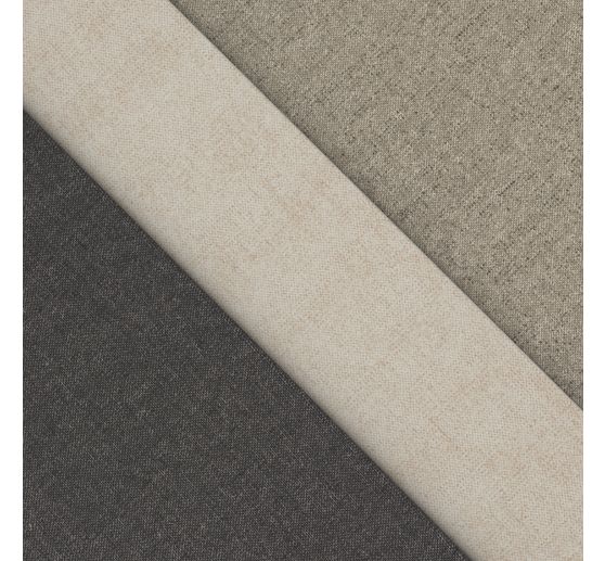 Motif fabric linen look "Uni"