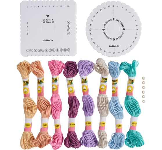 Kumihimo handicraft set "Bracelets"