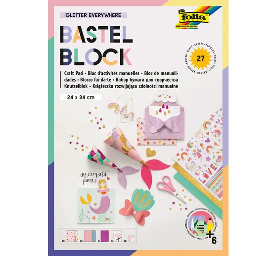 Blocco artigianale "Brillantini dappertutto