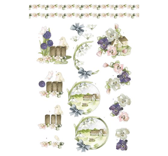 Libro di fogli fustellati in 3D "Animali primaverili"