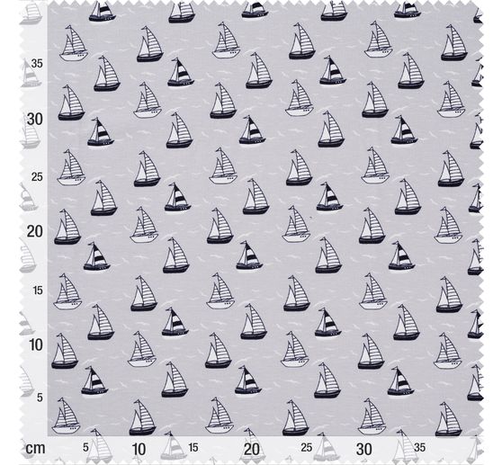Jersey fabric "Sailing ships"