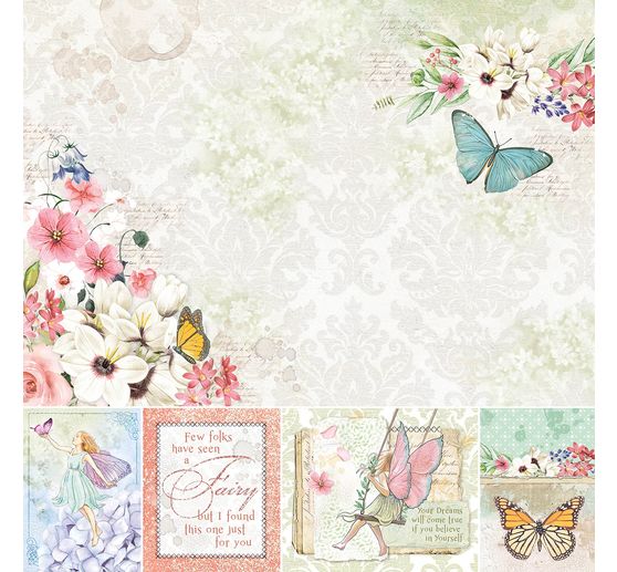 Scrapbook paper "Enchanted Land"