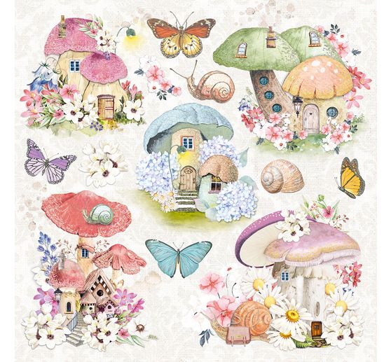 Scrapbook paper "Enchanted Land"