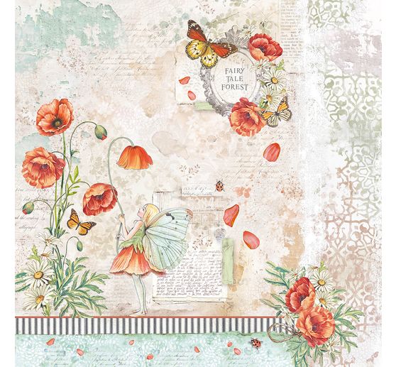 Scrapbook paper "Enchanted Land"