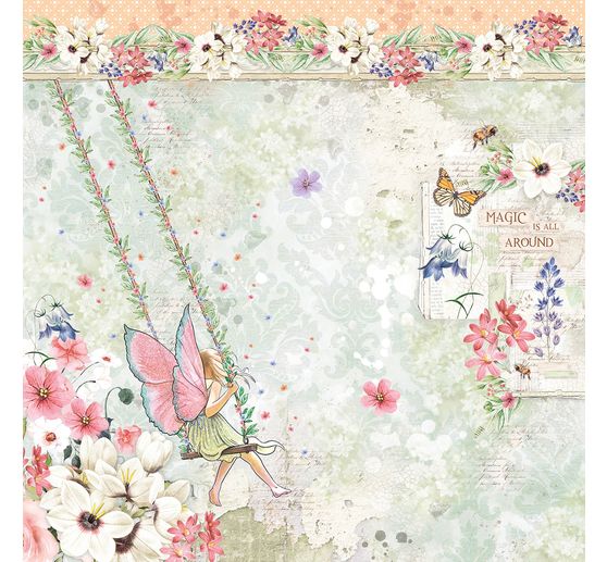 Scrapbook paper "Enchanted Land"