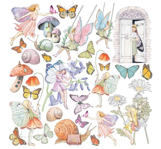 Scrapbook paper "Enchanted Land"