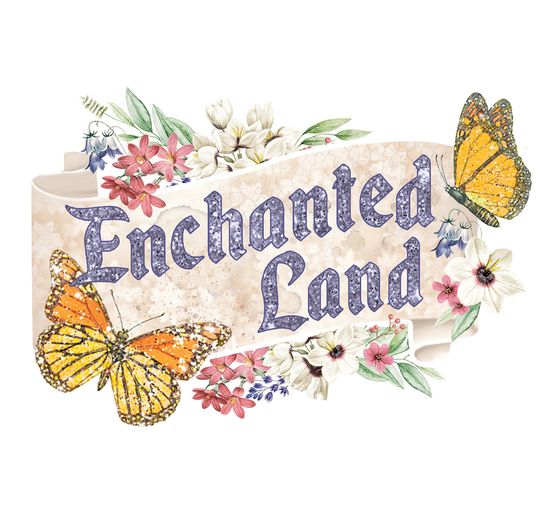 Scrapbook paper "Enchanted Land"