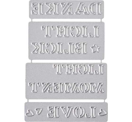 Punching template "Lettering decors" for Marinas Licht