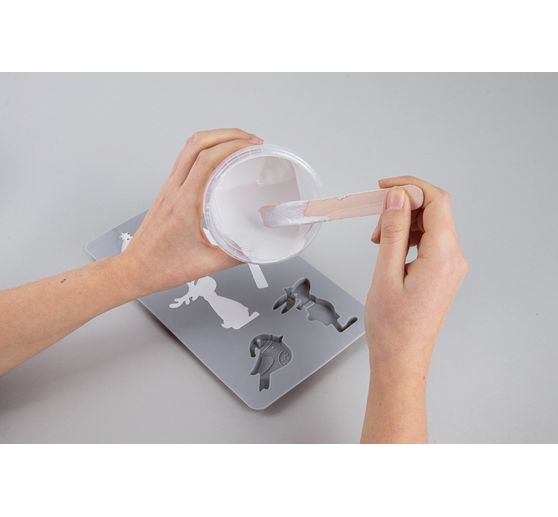 Silicone casting mould "Reindeer friends"