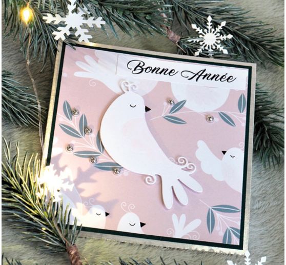 Punching template "Snow Bird"