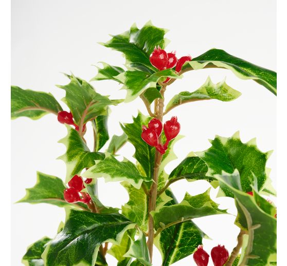 Ilex branch with berries, 40 cm