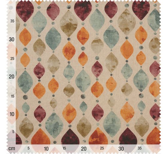 Motif fabric linen look "Seymour"