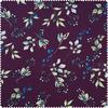 Cotton fabric "Brilliant" twigs-aubergine