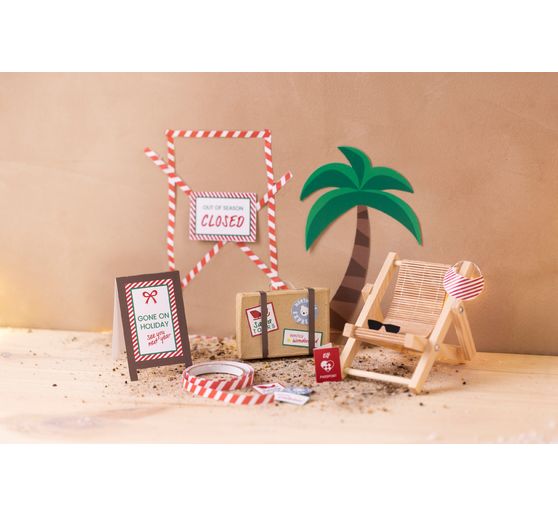 Mini Craft kit elf door "On vacation"