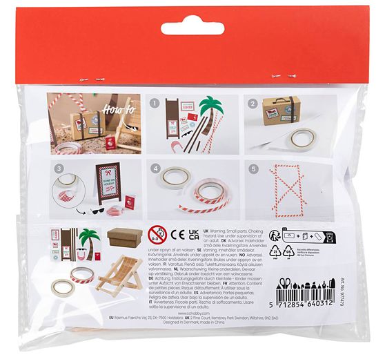 Mini Craft kit elf door "On vacation"