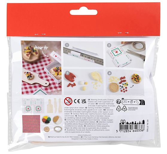 Mini Craft kit elf door "Pizza"