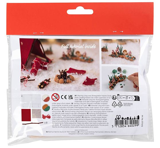 Mini Craft kit elf door "Go camping"