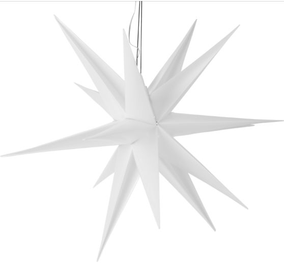 LED 3D star "Wega", White