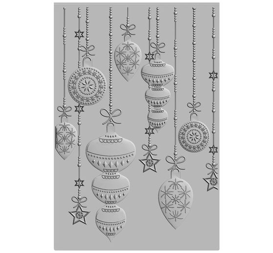 Sizzix 3D Embossing template "Sparkly Ornaments"