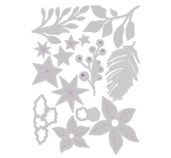 Sizzix Thinlits Punching template "Festive Foliage"