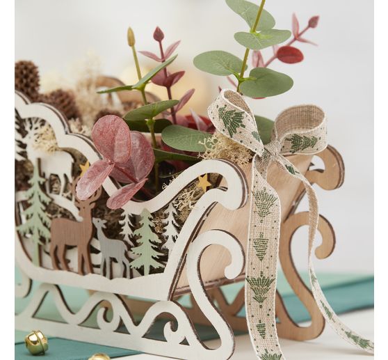 Printed ribbon "Fir trees"