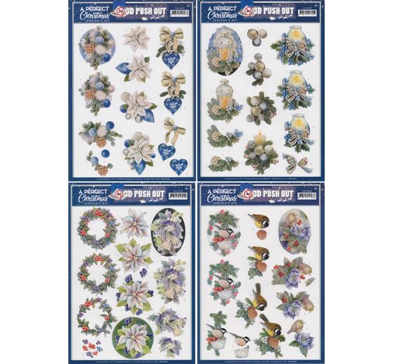 3D punched sheet set "A perfect Christmas"