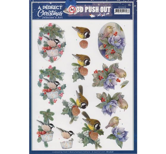 3D punched sheet set "A perfect Christmas"