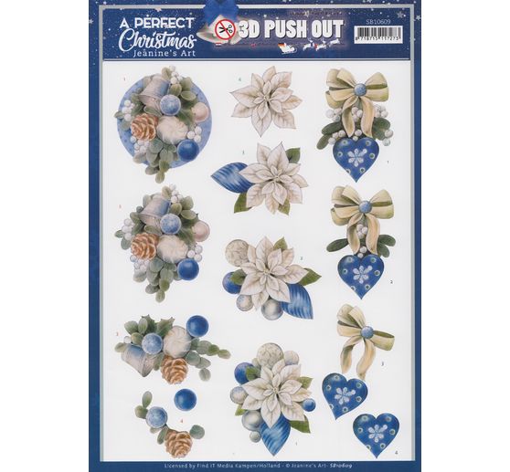 3D punched sheet set "A perfect Christmas"