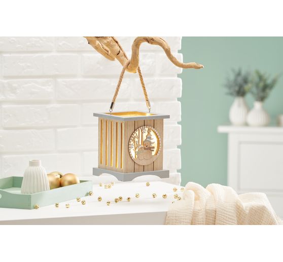 VBS Lantern "Snowmen", MDF veneered