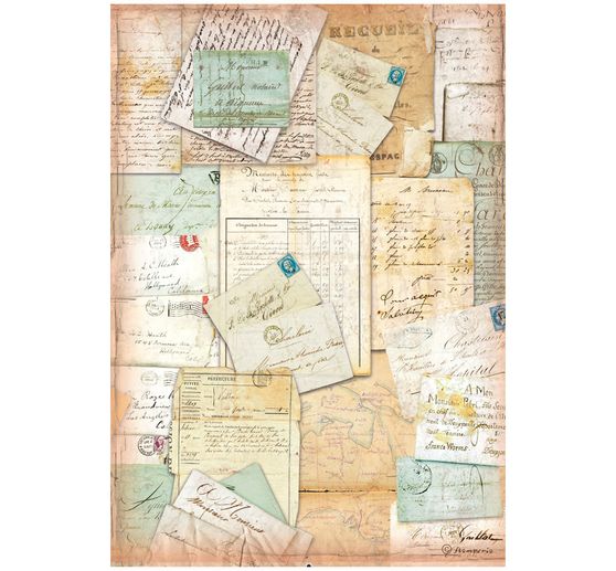 Motif straw silk assortment "Around the World", Set of 6