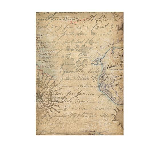 Sfondi in seta di paglia con motivi "Around the World", set da 8