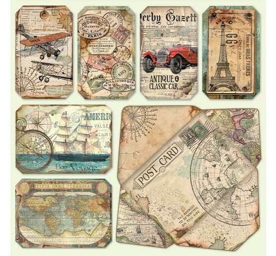 Blocco di scrapbook "Intorno al mondo