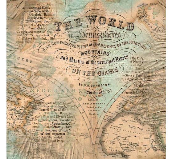 Blocco di scrapbook "Intorno al mondo