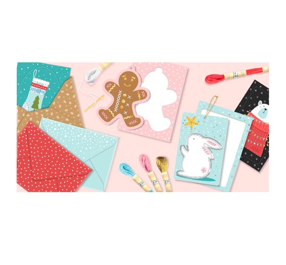 Embroidery card set "Christmas"