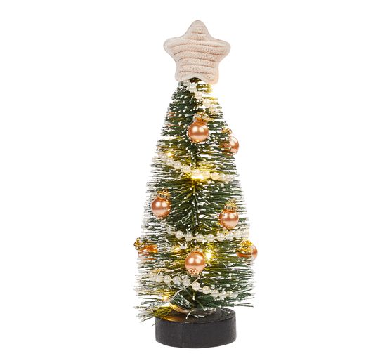 Miniature fir tree with LED lighting, 20 cm