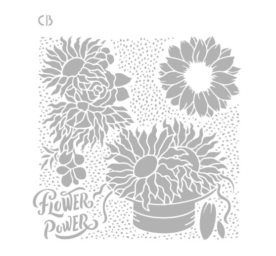 Stencil "Sunflower"