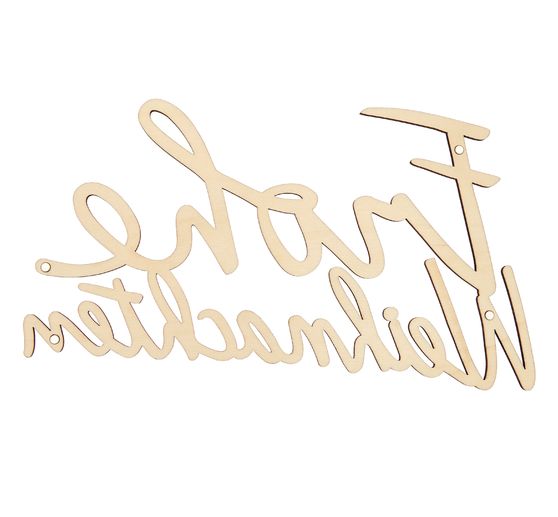 Scritta in legno "Buon Natale