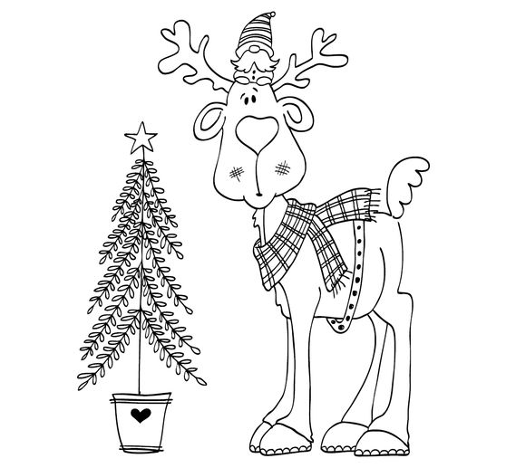 BUTTERER Stamp "Gnome in happiness"