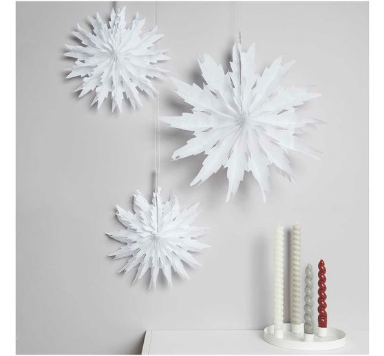 Honeycomb paper ice crystals